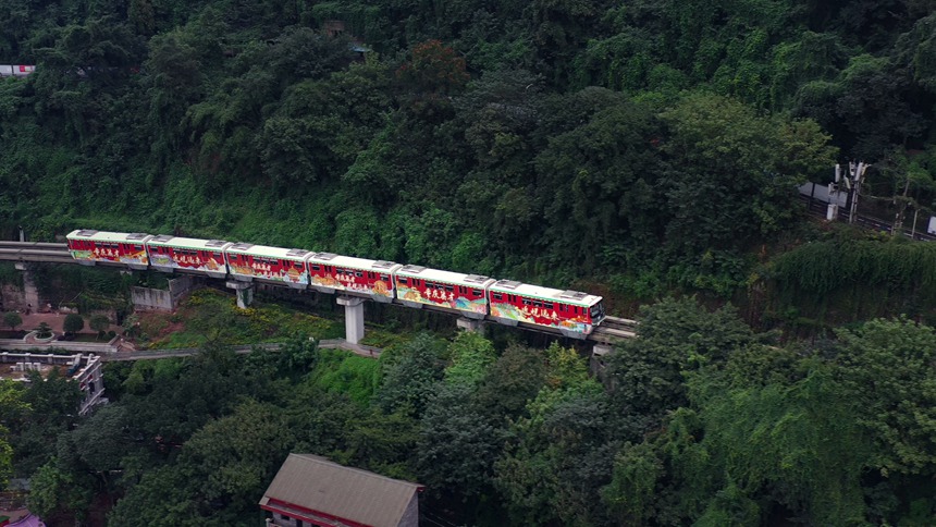 “重慶英才”專列亮相山城。中共重慶市委組織部供圖