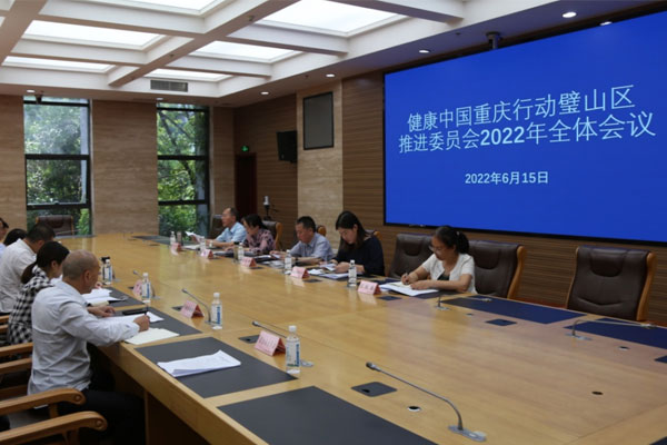 會議現(xiàn)場。璧山區(qū)衛(wèi)生健康委供圖