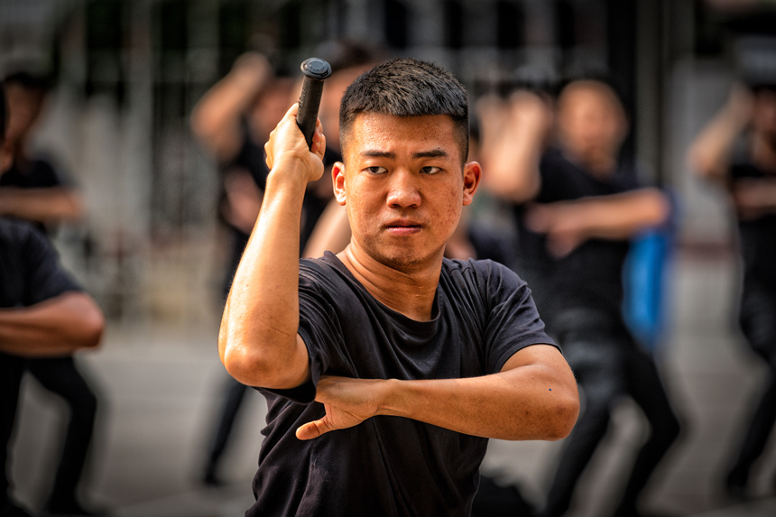 重慶特警綜合實(shí)戰(zhàn)演練現(xiàn)場(chǎng)。重慶市公安局供圖