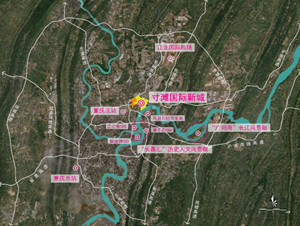 區(qū)位圖。高科集團供圖