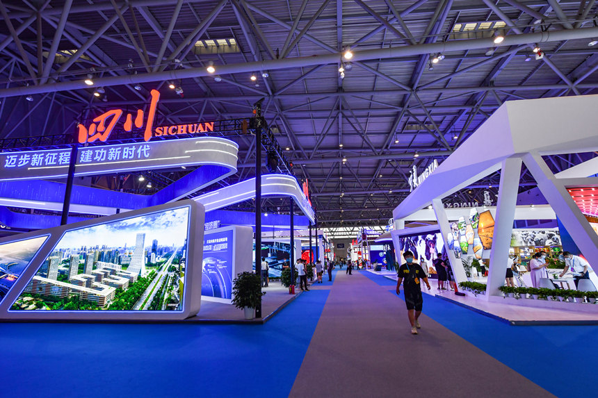 四川、寧夏擔任主賓省亮相第四屆西洽會。鄒樂攝