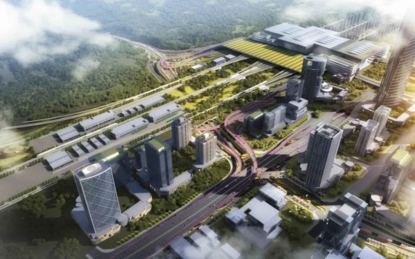 開成路與興塘路交叉的興塘路立交效果圖。重慶交通開投樞紐集團(tuán)供圖