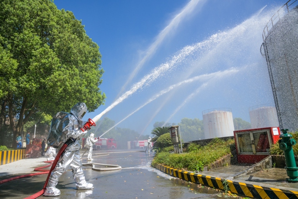 演練現(xiàn)場(chǎng)。永川區(qū)消防救援支隊(duì)供圖