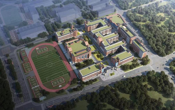 四川外國語大學重慶科學城中學效果圖。重慶高新區(qū)供圖