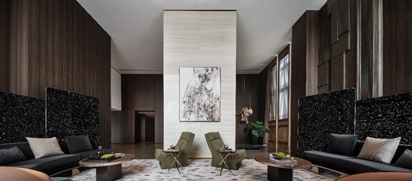 T1空中圈層會客廳接待廳實景圖。國浩·18T供圖