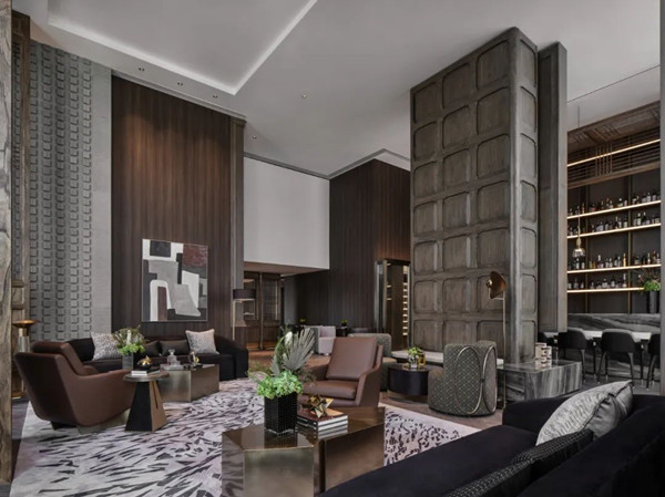 T1空中圈層會客廳紅酒雪茄吧實景圖。國浩·18T供圖