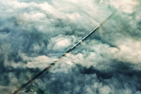 參展作品《穿云破霧》。長(zhǎng)壽區(qū)文化旅委供圖 