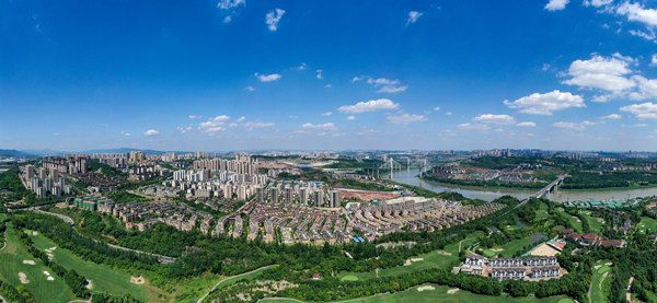 北碚區(qū)蔡家智慧新城照片。秦廷富攝