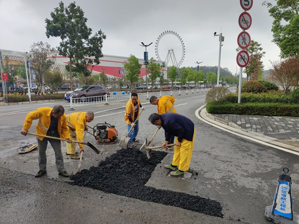 施工現(xiàn)場。沙坪壩區(qū)市政工程處供圖