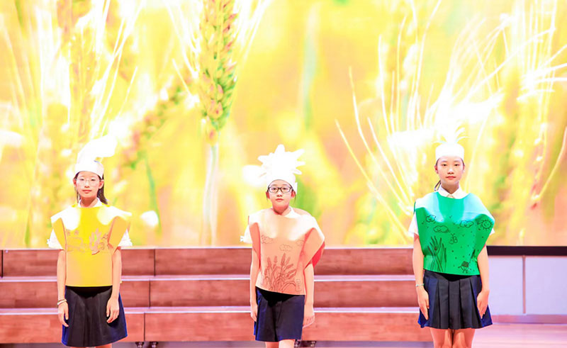 五谷小課堂——識五谷。童心小學(xué)供圖