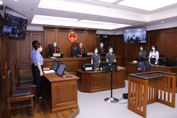 “鑫達(dá)潤(rùn)澤公司非法集資系列案”宣判現(xiàn)場(chǎng)。尚博攝