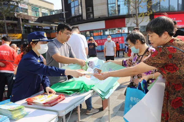 宣傳現(xiàn)場。潼南區(qū)消防救援支隊(duì)供圖