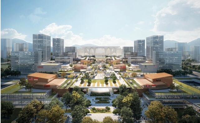 重慶東站核心區(qū)效果圖。重慶城市綜合交通樞紐集團(tuán)供圖