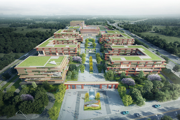 學(xué)校效果圖。大渡口區(qū)委宣傳部供圖