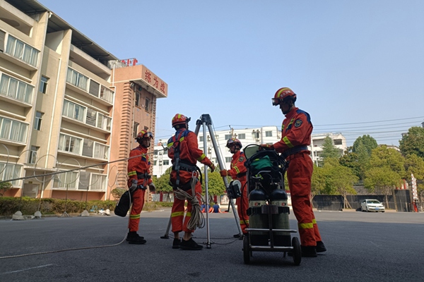 訓(xùn)練現(xiàn)場。秀山縣消防救援大隊供圖