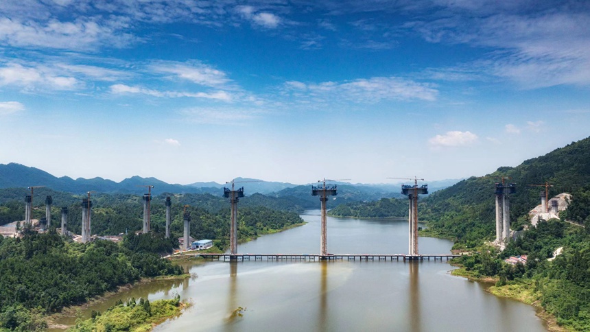 五步河特大橋。重慶高速集團(tuán)供圖
