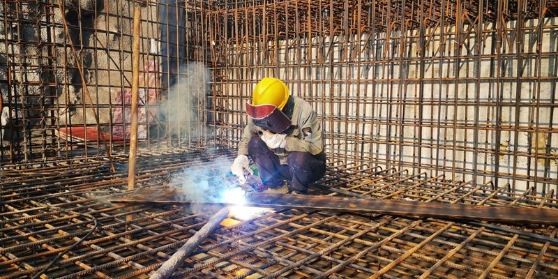 榮昌區(qū)黃金坡水廠二期擴建工程施工現(xiàn)場