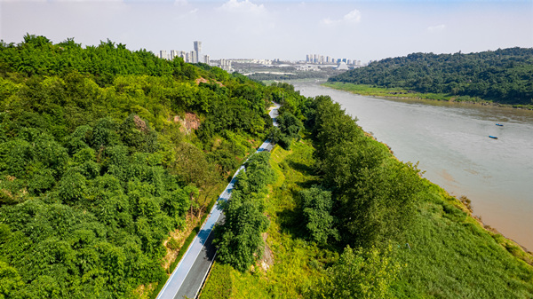 悅來嘉陵江濱江休閑道。悅來投資集團供圖