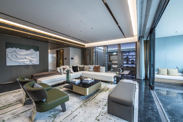 長(zhǎng)江序樣板間實(shí)拍圖。中國(guó)綠發(fā)供圖