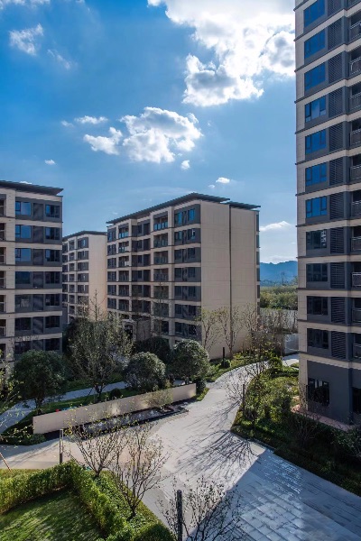 江南萬科城錦云實(shí)景呈現(xiàn)。重慶萬科供圖