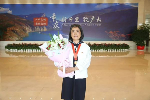 影片原型，全國最美退役軍人、全國道德模范謝彬蓉。渝北區(qū)委宣傳部供圖