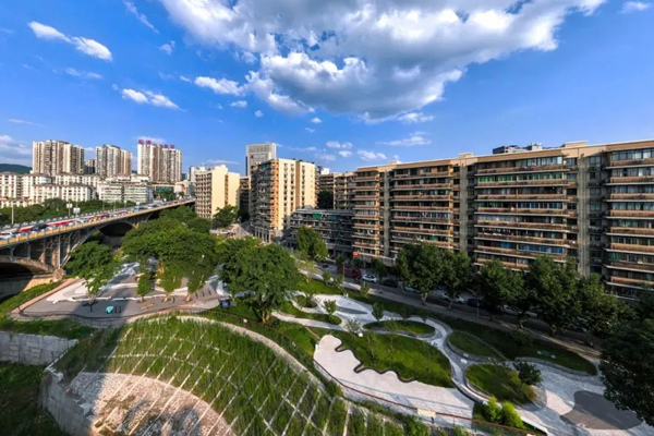 改造后的北碚區(qū)新房子片區(qū)老舊小區(qū)。北碚區(qū)融媒體中心供圖