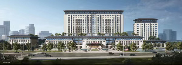 江北區(qū)中醫(yī)院新城院區(qū)項(xiàng)目效果圖。江北區(qū)委宣傳部供圖