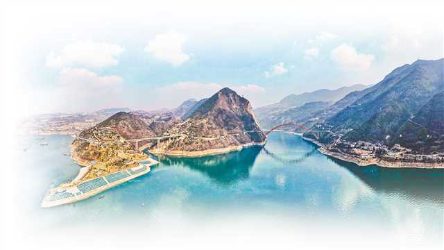 2月26日，長江巫山段，山清水秀，碧波清幽。記者 劉旖旎 攝/視覺重慶