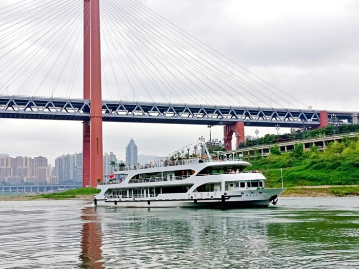 重慶磁器口—洪崖洞客運(yùn)航線開航。沙坪壩區(qū)交通局供圖