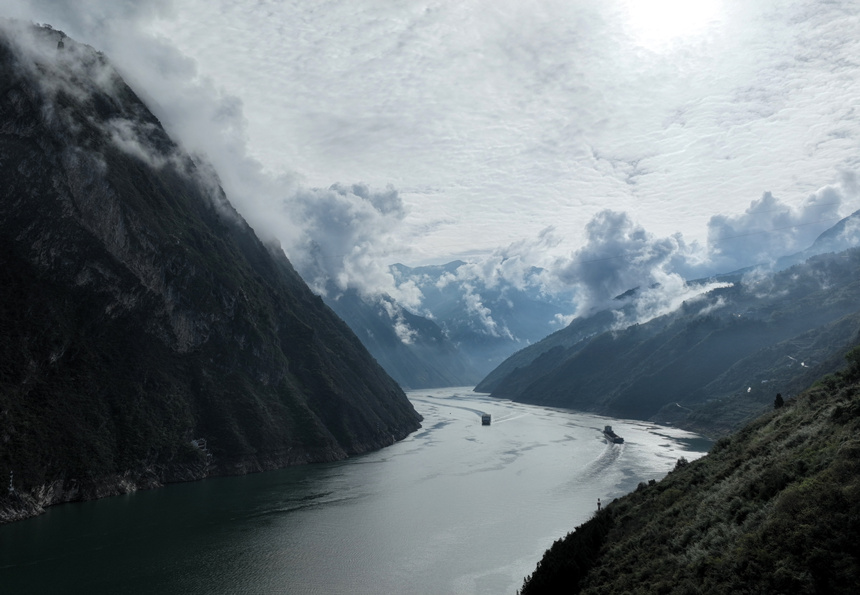 雨過天晴后的巫峽景色。譚瑜州攝