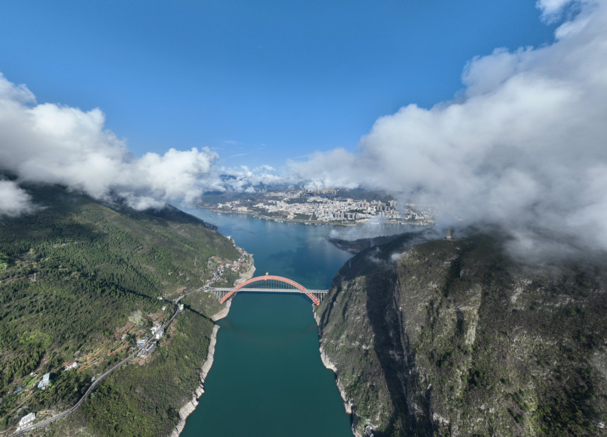 雨過天晴后的巫峽景色。譚瑜州攝