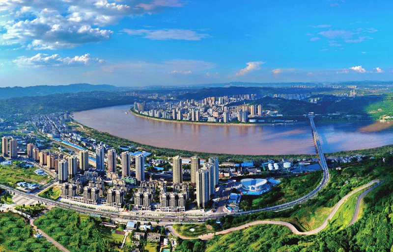 江津全景。江津區(qū)委宣傳部供圖