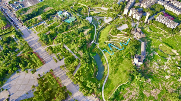 馬河溪治理提升后。北碚區(qū)住房城鄉(xiāng)建委供圖