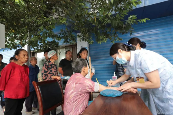 活動(dòng)現(xiàn)場(chǎng)。墊江縣中醫(yī)院供圖