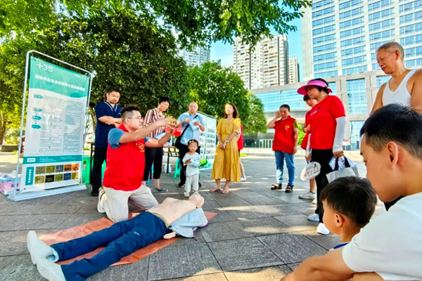 活動現(xiàn)場。江津區(qū)中醫(yī)院供圖