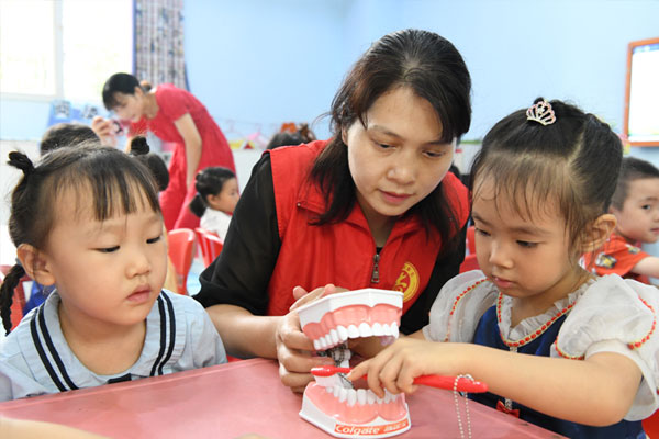 活動現(xiàn)場。璧山區(qū)婦幼保健院供圖
