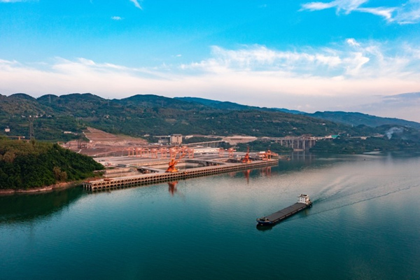 萬(wàn)州新田港一期（資料圖）。重慶高速集團(tuán)供圖