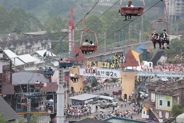 美心紅酒小鎮(zhèn)成為近郊游熱門地。景區(qū)供圖