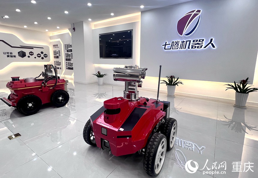 七騰機(jī)器人展廳。人民網(wǎng)記者 胡虹攝