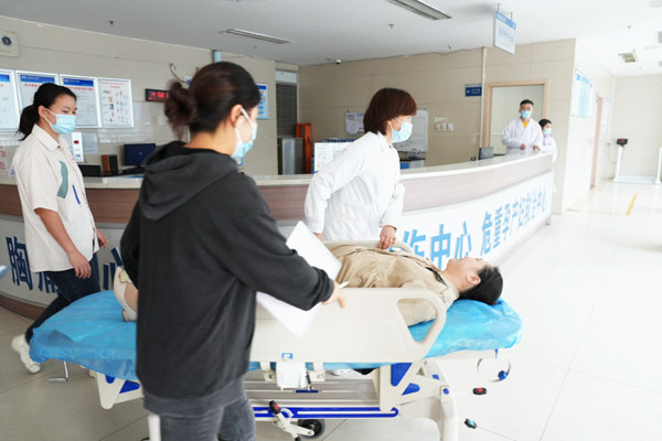 演練模擬現(xiàn)場。院方供圖