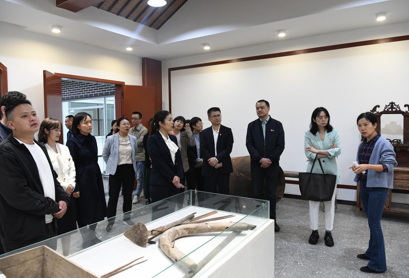 在浸口村學(xué)習(xí)參觀。璧山區(qū)婦幼保健院供圖