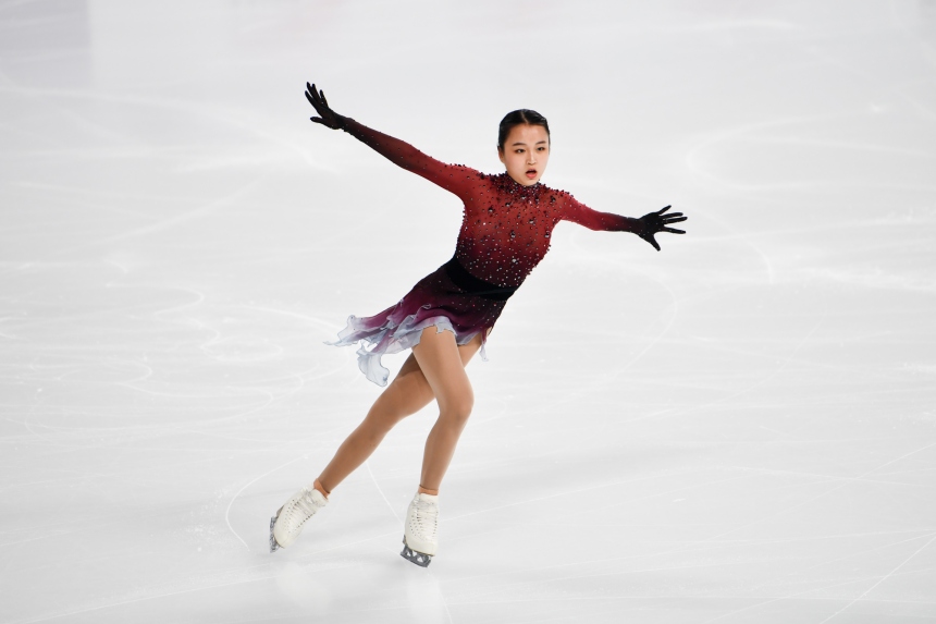 11月10日，中國選手朱易在比賽中。鄒樂攝