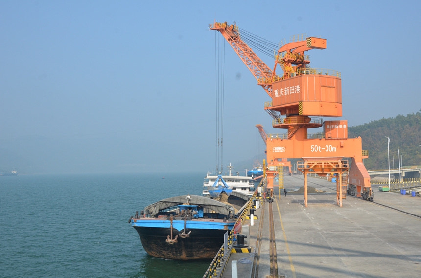 萬州新田港。新田港供圖