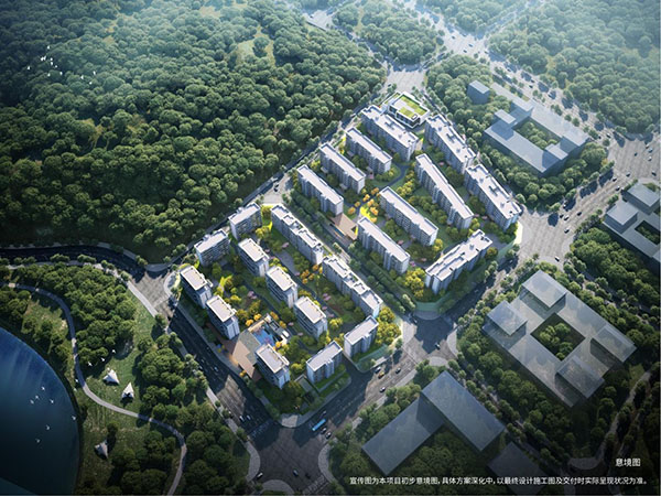 科學(xué)城置業(yè)·龍湖·鳳棲湖畔總平圖。重慶龍湖供圖