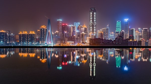 重慶夜景。楊大川攝