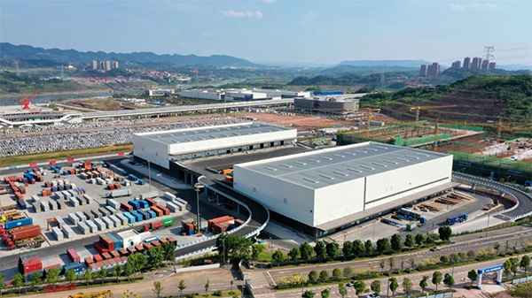 中新（重慶）多式聯(lián)運示范基地全景。曹徐松供圖
