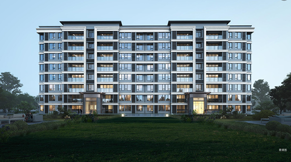 建筑立面意向圖。中建·光嶼供圖