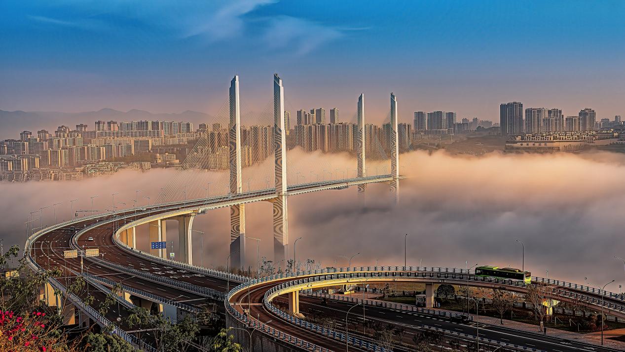 蔡家城市風(fēng)光實(shí)景圖。重慶北碚區(qū)住房城鄉(xiāng)建委供圖