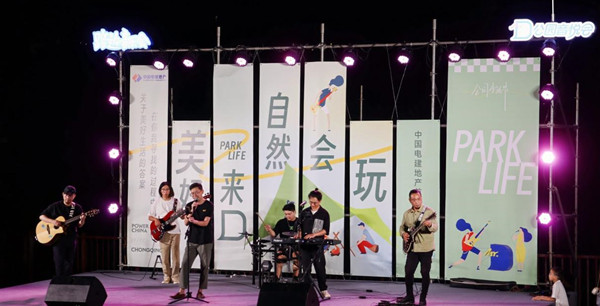 電粉無(wú)限藝社MR.D公園音悅會(huì)。中國(guó)電建地產(chǎn)供圖
