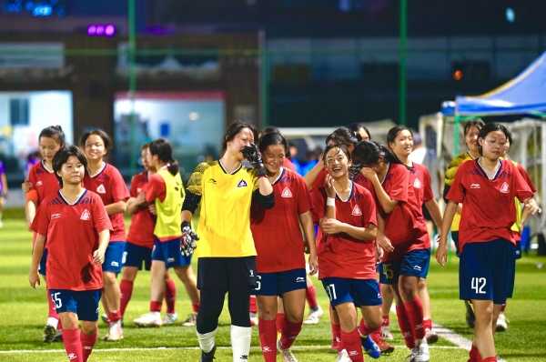 廣益女足賽場(chǎng)掠影。重慶廣益中學(xué)供圖